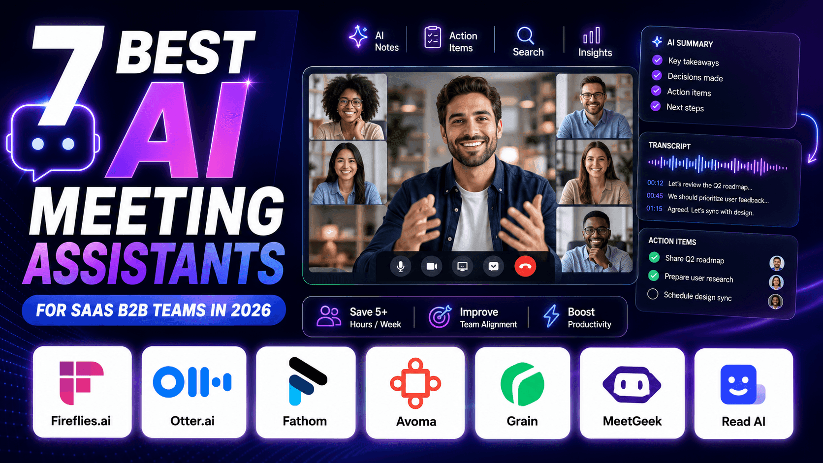 7 Best AI Meeting Assistants for SaaS B2B Teams in 2026