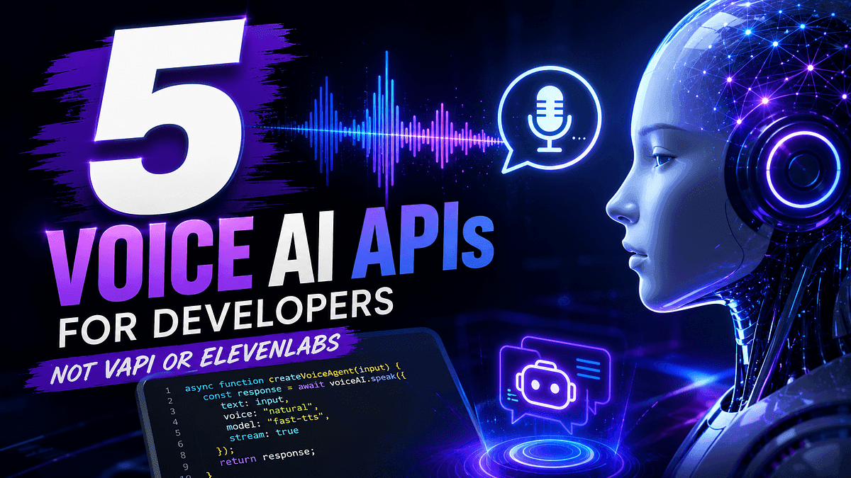 5 Best Voice AI APIs for Developers (Beyond Vapi & ElevenLabs)