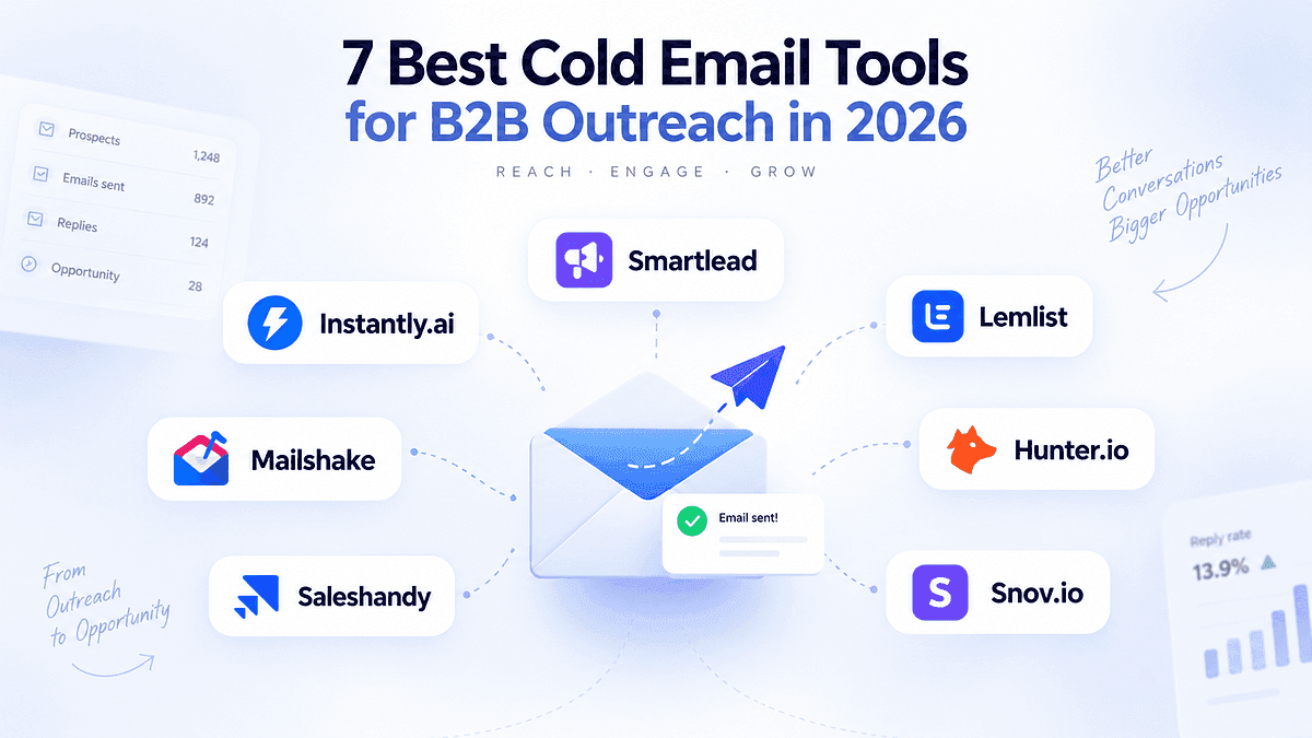 7 mejores herramientas de cold email B2B (2026)