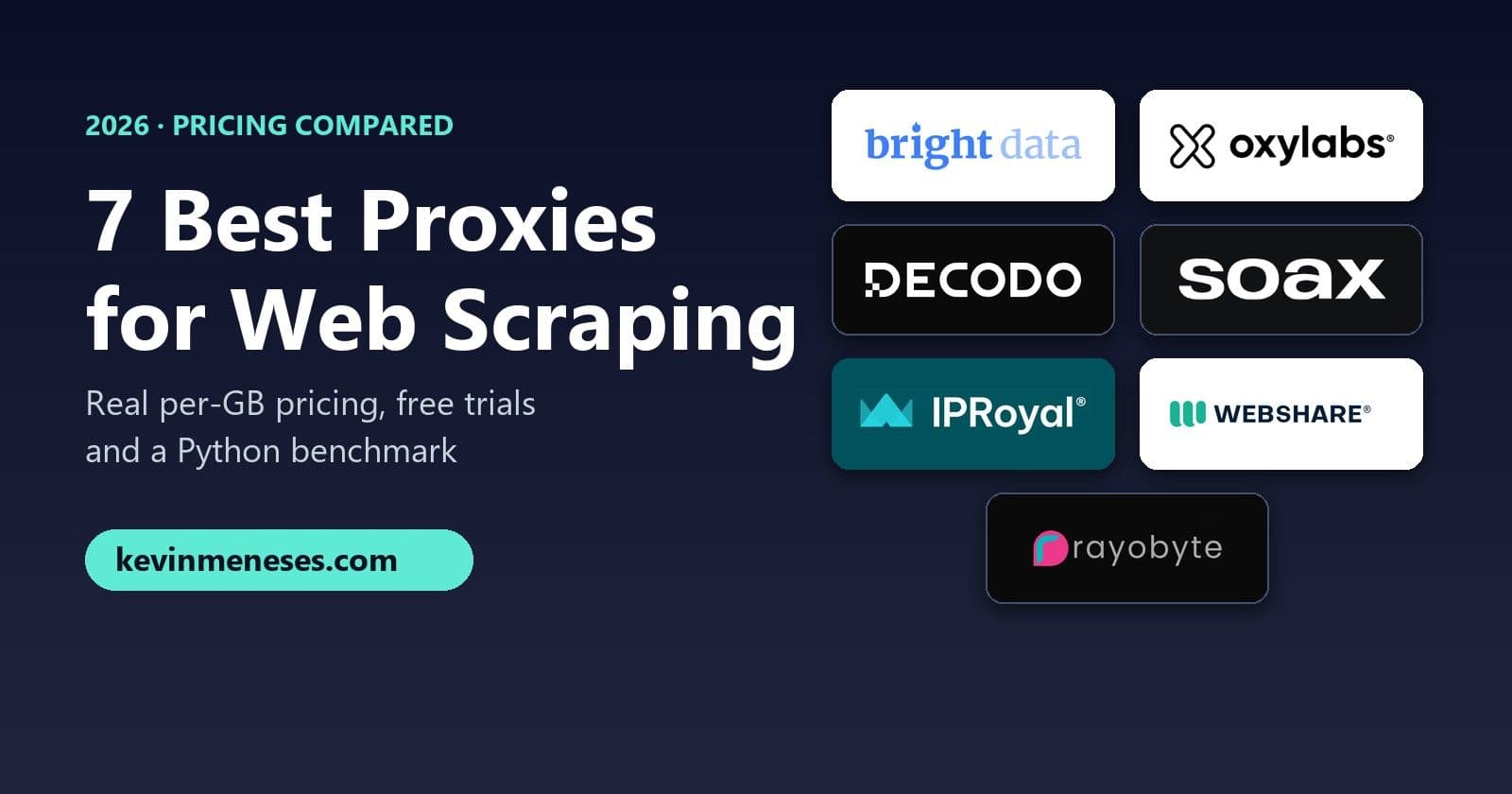 7 Best Proxies for Web Scraping in 2026 (Pricing Compared)